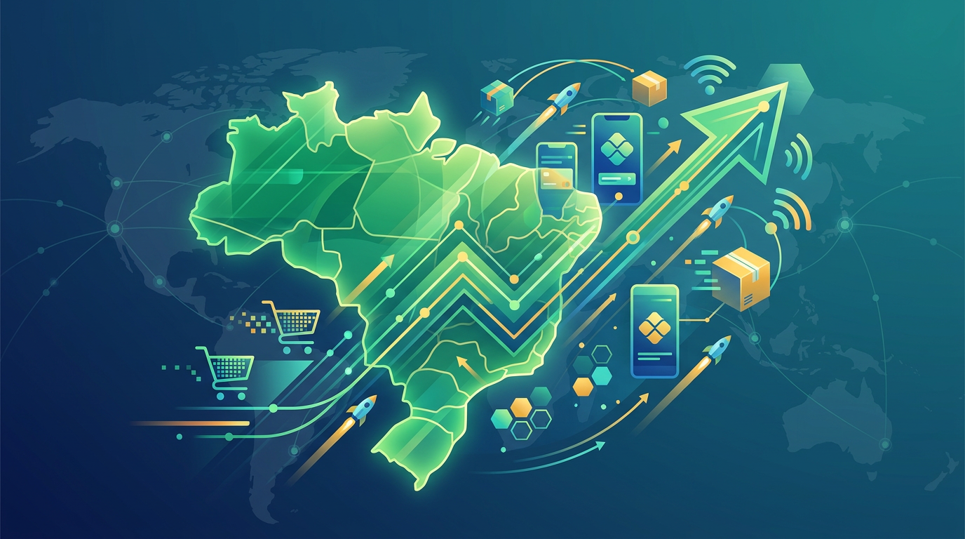 Brasil em Destaque: Liderança no Crescimento do E-commerce em 2024, Revela Relatório da Atlântico